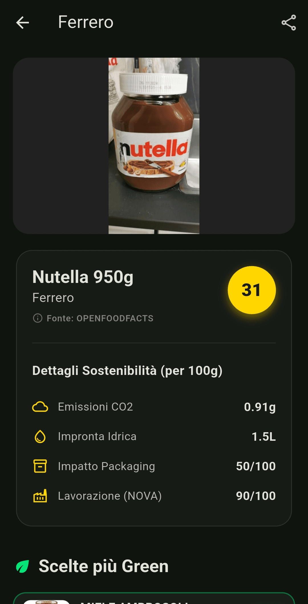 Screenshot 2 dell'applicazione BuyGreen