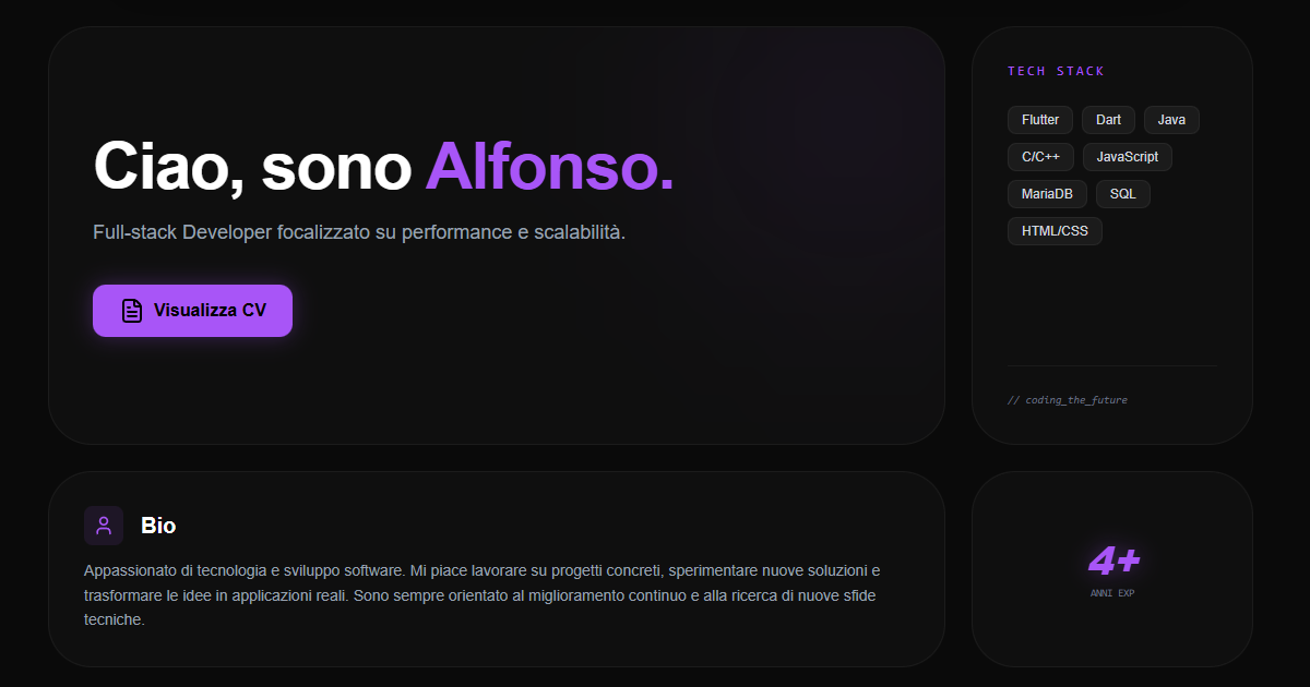 Alfonso | Full Stack Developer